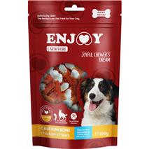 Enjoy Carnivore Calcium Bone žvečljive kalcijeve kostke, piščanec - 100 g