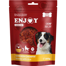 Enjoy Carnivore Chomp For Joy žvečljive kostke, piščanec in riž - 300 g