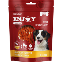 Enjoy Carnivore Chicken Twister žvečljive palčke, piščanec - 300 g