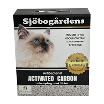Sjobogardens posip za mačje stranišče Activated Carbon - 6 L