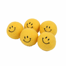 Coockoo plišasta žogica Keep on Smiling, rumena - 3,5 cm