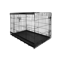 Enjoy kovinski boks z drsnimi vratci, črn - 75,5 x 52 x 58 cm