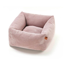 Leopet kvadratno ležišče Rodi, roza - 50 x 50 x 20 cm