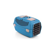 Stefanplast Gulliver 2 transporter s kov. vrati, modro-bež - 55 x 36 x 35 cm