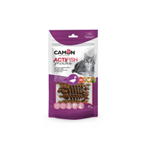 Camon ActiFish Snacks posladek za mačke - raca, losos in piščanec - 45 g