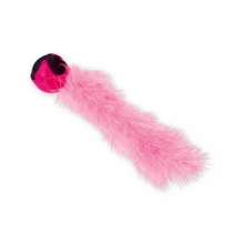 Nobby plišasta žogica za mačke s perjem, roza - 24 cm