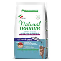 Natural Trainer Cat Exigent Adult, modra riba - različna pakiranja