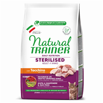 Natural Trainer Cat Sterilised Adult, puran - različna pakiranja