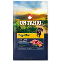 Ontario Puppy Mini - jagnjetina in rjavi riž