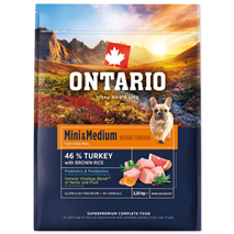 Ontario Adult Mini in Medium Weight Control - puran in rjavi riž