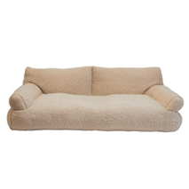 Nobby oglata sofa/ležišče Teddy, bež - 120 x 75 x 36 cm