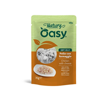 Oasy Cat Natury Adult fileji v želeju, vrečka - piščanec in sir - 70 g