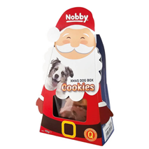 Nobby Xmas Box božični posladki za pse božiček, piščanec in raca - 98 g