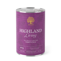Essential Foods Dog Highland Adult Pâté, konzerva - puran in raca - 400 g