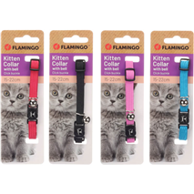 Flamingo ovratnica za mačje mladičke Libero, različne barve - 15-22 cm