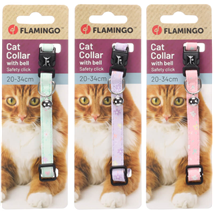 Flamingo ovratnica za mačke Ami, različne barve - 20-34 cm