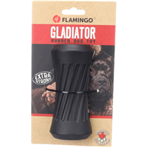Flamingo gumijasti valj Gladiator, črn - 14 x 6,5 x 6,5 cm