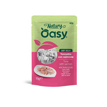 Oasy Cat Natury Adult fileji v želeju, vrečka - tuna in losos - 70 g