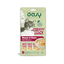 Oasy Cat Creamy Snack kremasti posladek, govedina - 4 x 15 g