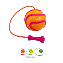 KONG igrača Bunji High-Viz svetleča žoga na vrvi - 8,2 x 51,4 cm
