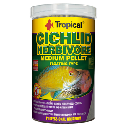 Tropical Cichlid Herbivore Medium Pellet - 500 ml / 180 g