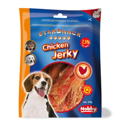 Nobby Starsnack Jerkey piščančji prigrizki – 375 g