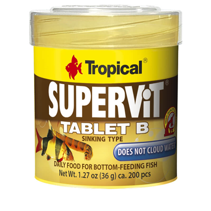 Tropical hrana za talne ribe Supervit Tabletes B (200 tbl) - 50 ml / 36 g