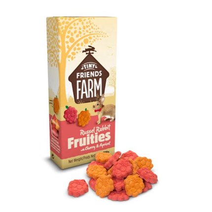 Tiny Friends Farm kunec Russel Fruitees češnja in marelica - 120 g