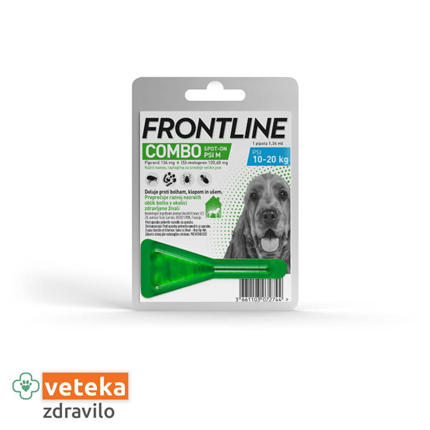 Frontline Combo Spot On za pse M, pipeta - 1,34 ml