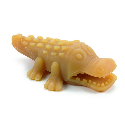 Beeztees igrača krokodil iz naravne gume - 11 x 9 x 3 cm