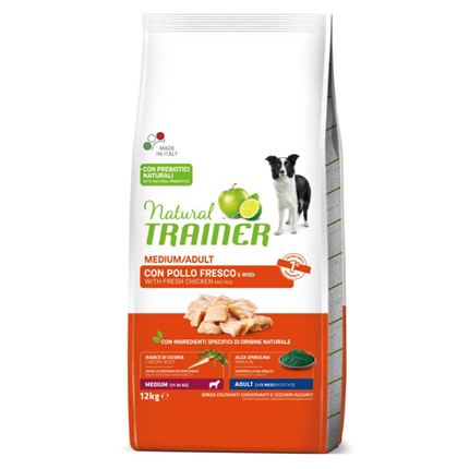 Trainer Natural Adult Medium - sveži piščanec - 12 kg