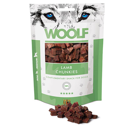 Woolf priboljški - koščki jagnjetine - 100 g