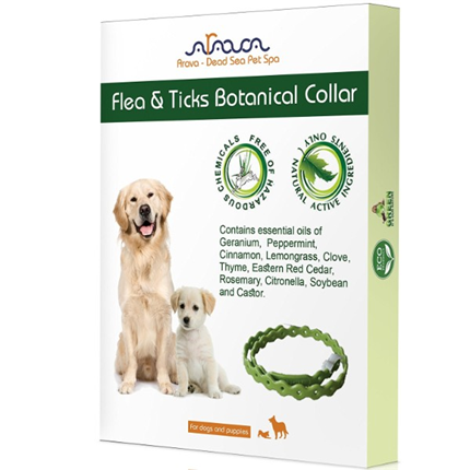 Arava Botanical ovratnica z eteričnim oljem za pse in pasje mladiče