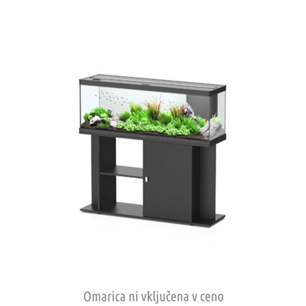 Aquatlantis akvarij Style LED 120, črn - 120 x 40 x 45 cm (216 l)
