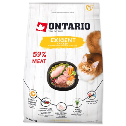 Ontario Cat Exigent, za izbirčne mačke - piščanec