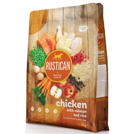 Rustican Gluten Free - piščanec, losos in riž