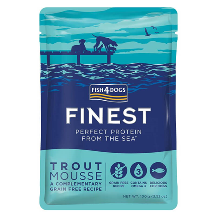 Fish4Dogs postrv mousse - 100 g