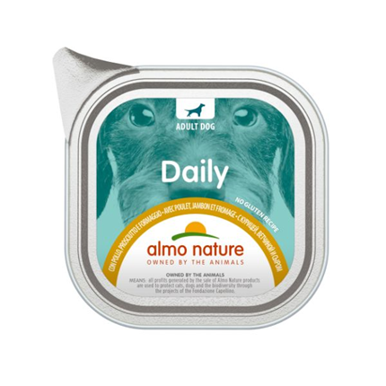 Almo Nature Daily - piščanec, šunka in sir - 100 g