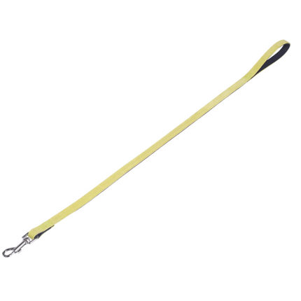 Nobby usnjen povodec Velours - zelena - 100 cm