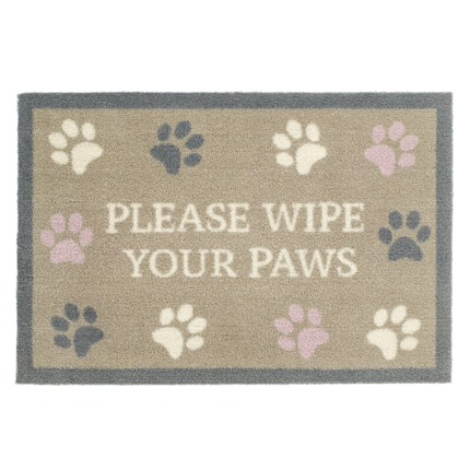 Preproga tačke Wipe Your Paws, bež + tačke - 50 x 75 cm