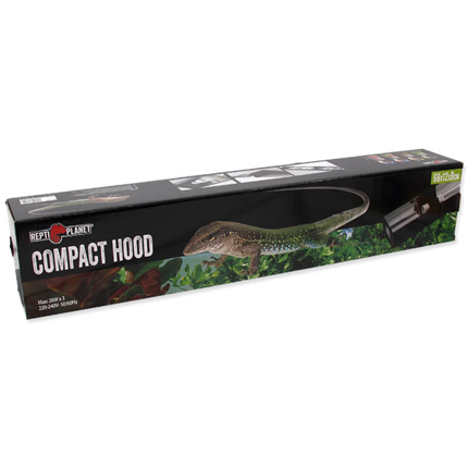 Repti Planet držalo za 3 žarnice Compact Hood - 66 x 12 x 9 cm