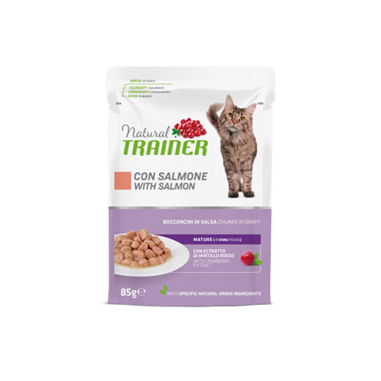 Natural Trainer Cat Mature, vrečka - losos - 85 g