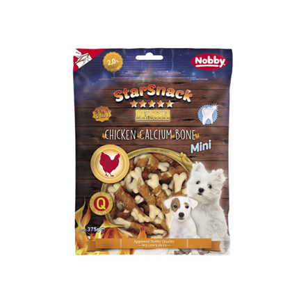 Nobby Starsnack Barbecue Mini Chicken Calcium Bone - 375 g