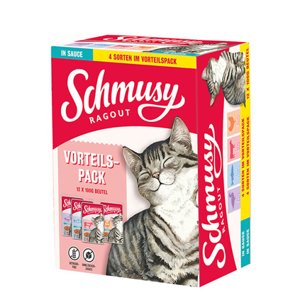 Schmusy Ragout Multibox omaka - 12 x 100 g