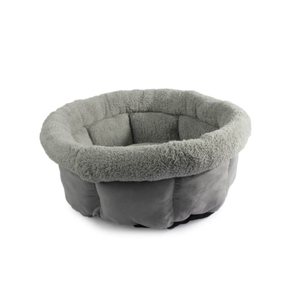 All For Paws Cuddle Lamb okroglo ležišče, siva - 53 x 53 x 24 cm