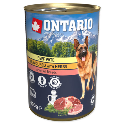 Ontario Dog Adult - goveja pašteta z zelišči