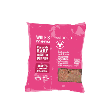 Wolf's Menu Mono Whelp - govedina - 800 g