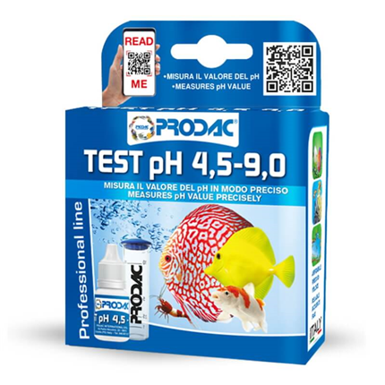 Prodac pH test za sladkovodne in morske akvarije - 4,5-9,0