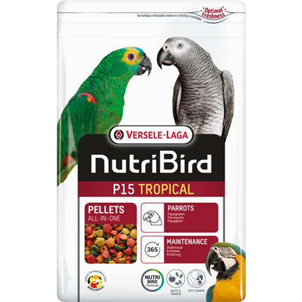 Versele-Laga Nutribird Tropical peleti P15 za velike papige - 1 kg