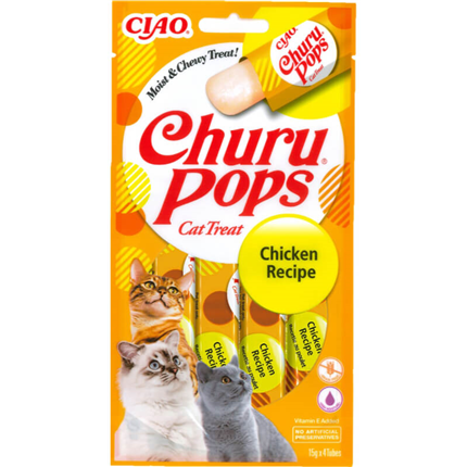 Inaba Cat Churu Pops, piščanec - 4 x 10 g